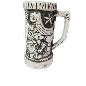 Large‎ 9" Decorative Beer Stein Mug Libra Astrology Queen Shield